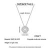 925 Silver Necklace Four-leaf Clover Zircon Pendant Necklace for Women Anniversary Birthday Jewelry Gifts