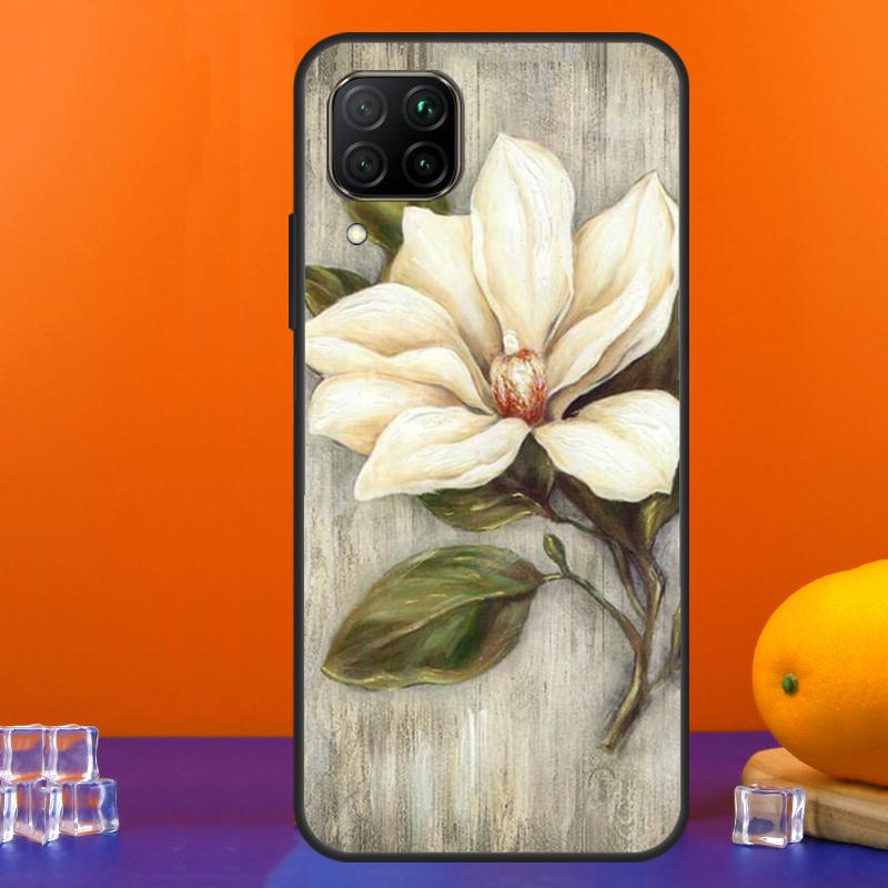 3D Flower Relief For Huawei Nova 12s 12i 11i 8i 9 10 SE Y91 Y90 Y60 Y70 Y72 Y61 P20 P40 Lite P30 P60 Pro Case