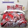 Chainsaw Man  Pattern Bedding Quilt Set  Home Decoration  Gift (1 * Duvet Cover + 2 * Pillowcase  Without Core)