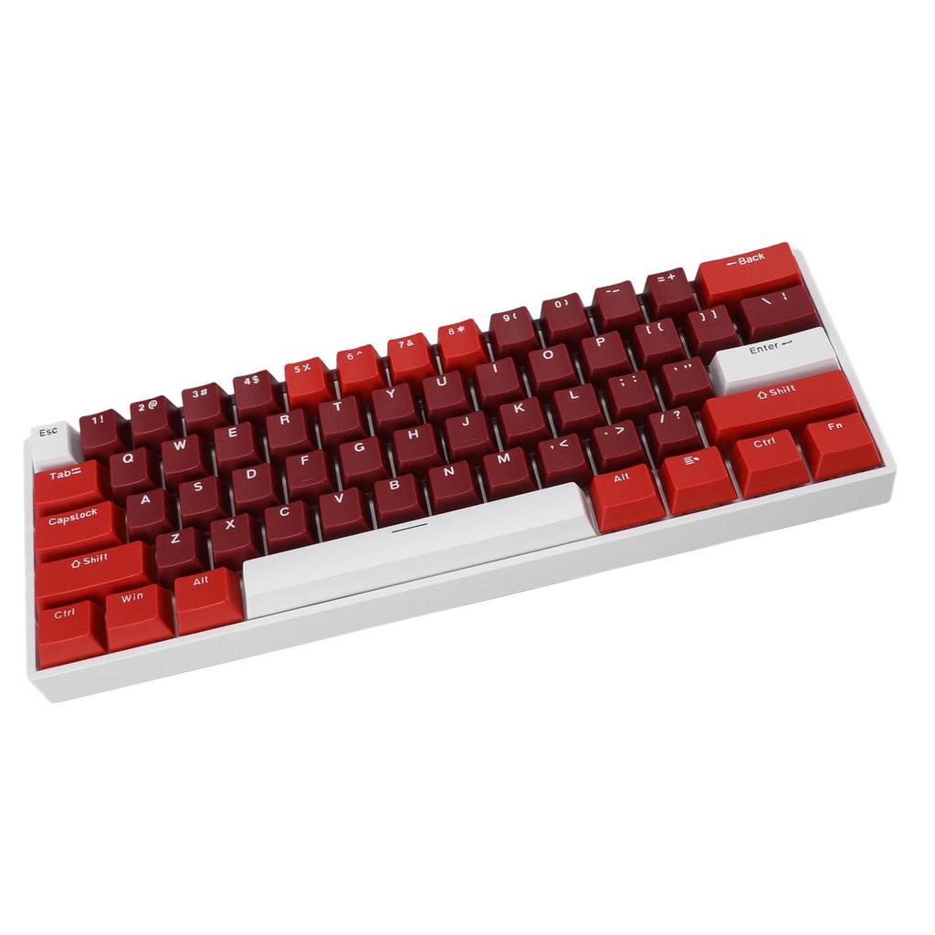 61 Key Mechanical Keyboard 60 Percent Blue Switch RGB Backlit Hot Swappable Ergonomic USB Wired Keyboard
