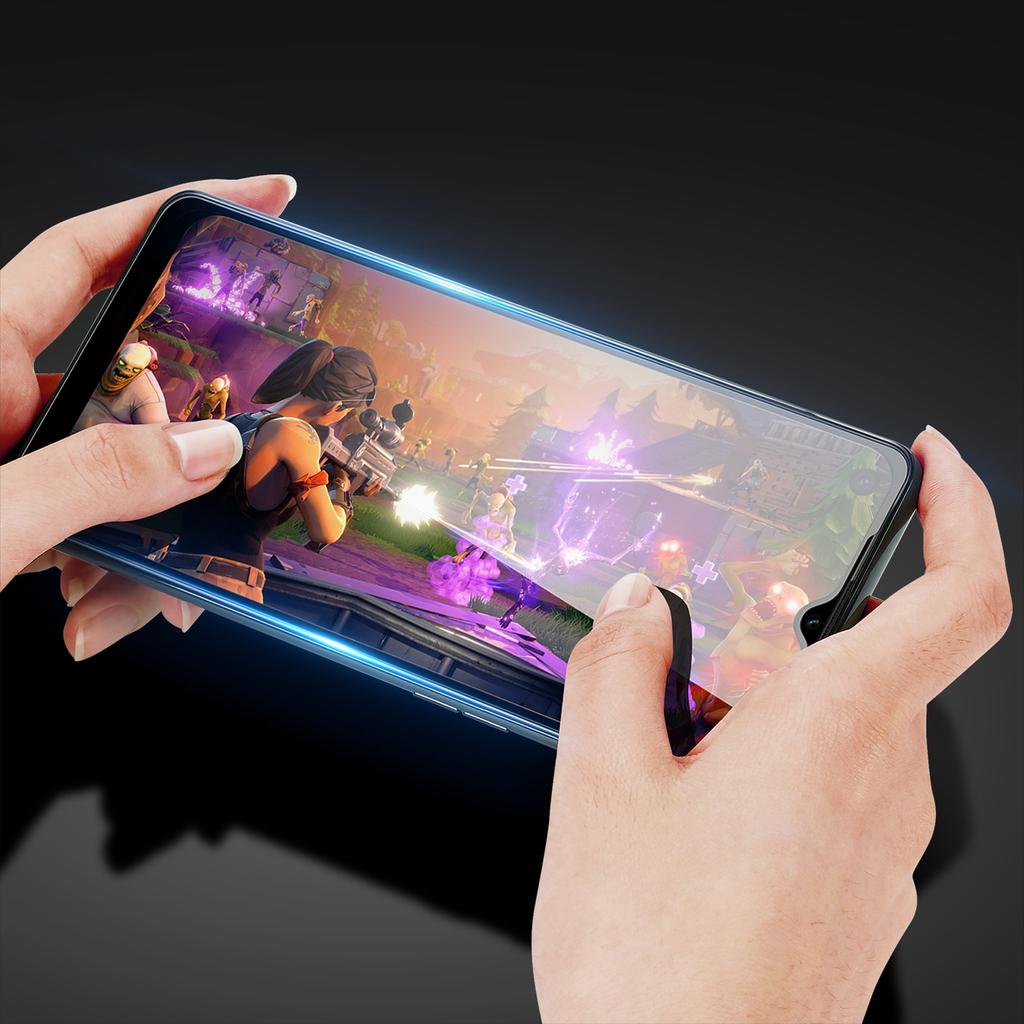 Realme C31 Case-Compatible 9D Tempered Glass Screen Protector with Black Frame - Dux Ducis 9H Full Coverage