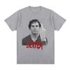 TV Play Dexter Morgan Middle Finger Graphic T-shirts Men Women Clothing Casual Cotton Loose Short Sleeve Male T Shirt