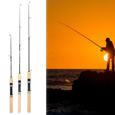60/80/100cm Rybářský prut na led Přenosný prut na lov krevet Lehký Řeka Pohodlné držadlo Kaprové náčiní Pesca Rybářské vybavení