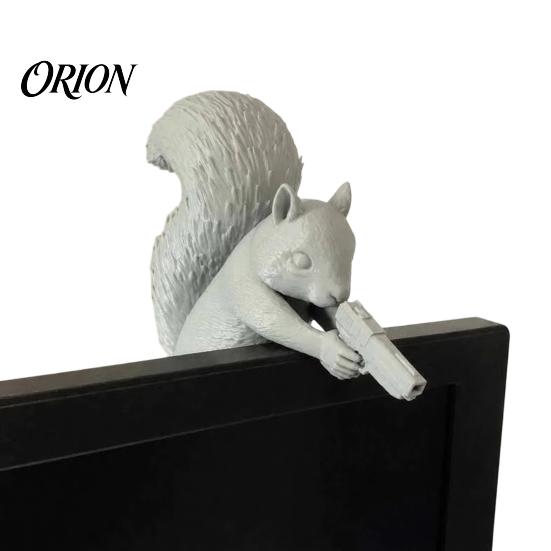 Car Interior Decoration Resin Animal Figurine Computer Monitor Decor, Cute Mini Statues Animal-shaped for Dashboard, Funny Desk TV Photo Frame