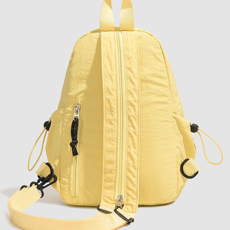 Schoolbag female junior high school student carrying girl Korean version casual large capacity simple solid color