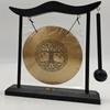 Copper Alloy Wind Chime Decor Laser Engraved Feng Shui Bagua Longevity Gong Handcrafted Home Ornament for Garden/Office