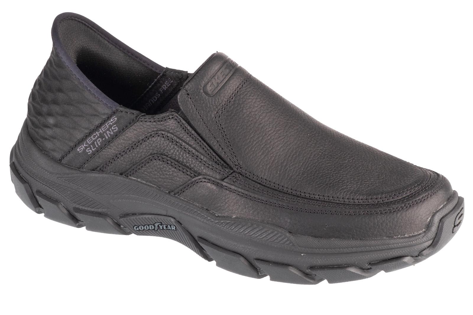 Skechers Slip-Ins Respected - Elgin, Baskets noires pour hommes 42,5 noir