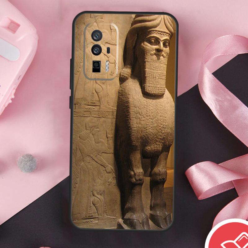 Lamassu Assyrian Mesopotamian Case For Xiaomi 13 14 Ultra 11T 12T 13T Pro 12 Lite POCO X6 Pro F5 M6 X5 X3 F3 M5s F6 Cover