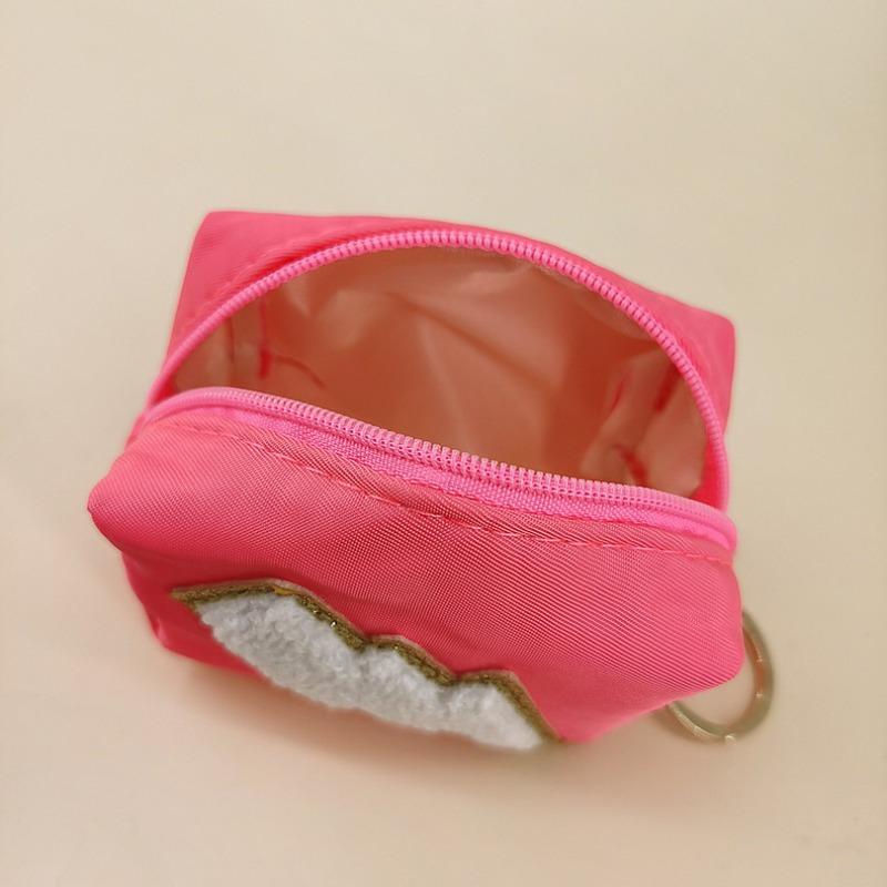 2 pièces Pochette en Polyester pour Maquillage, Portefeuille Zéro, Pochette à Rouge à Lèvres, Portables, Trousses de Toilette de Voyage - Pochettes Cosmétiques avec Fermeture Éclair