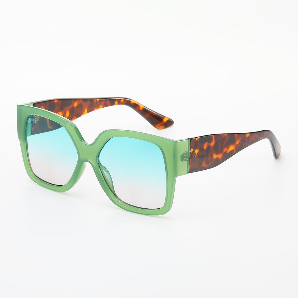 Double Beam Fashionable Sunglasses Vintage Black Square Sunglasses Woman Luxury Brand Small Rectangle Sun Glasses Clear Mirror