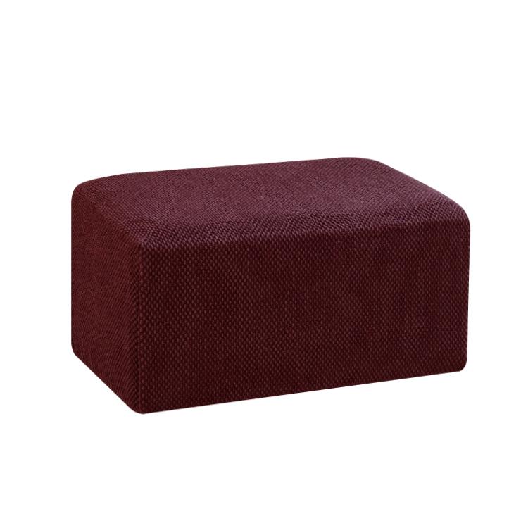 Simple Elastic All-inclusive Sofa Footstool Cover Thickened Chair Covers Ottoman Cover Solid Color Pedal Cover Slipcover