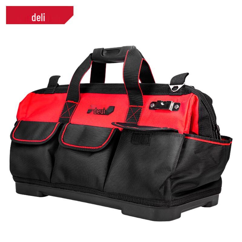 Deli 20-inch Hard Bottom Oxford Cloth Tool Bag