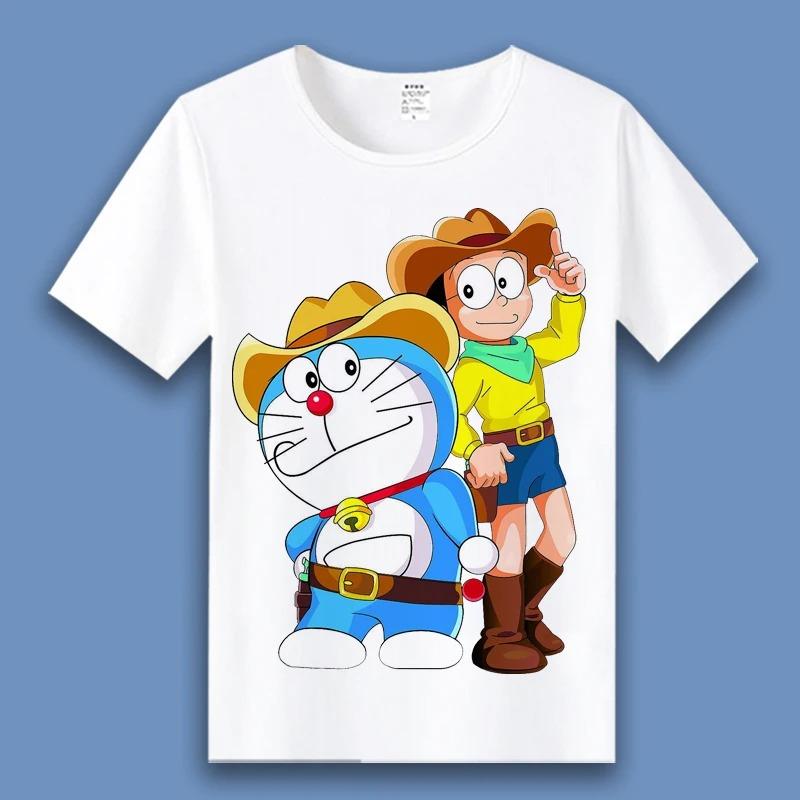 Doraemon Cowboy Nobita Graphic Print T-shirt XXXXL