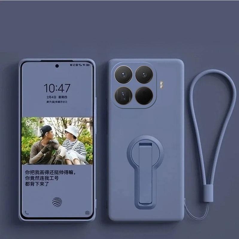 Folyékony szilikon teljes kameravédős, ütésálló, támasztós tok Xiaomi 17T Pro 15T Pro 17 Pro Max 17 Ultra készülékekhez, elvesztésgátló zsinóros tok