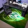 Green Werder Symbol Rug for Living Room, Game Rooms, Office, Bedroom, Office Floor Mat Playful Design, fan gifts Christmas decor