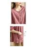 Women's 2024 Summer Cotton Linen Mid-Sleeve Cardigan Shirt - Casual, Slimming, Single-Breasted Design