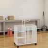 Rolling Fitness Equipment Storage Rack | Open Design, Wire-Grid Sports Gear