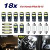 18x White LED Interior Light Bulb Map Reading Dome Lamp For 2009-15 Honda Pilot
