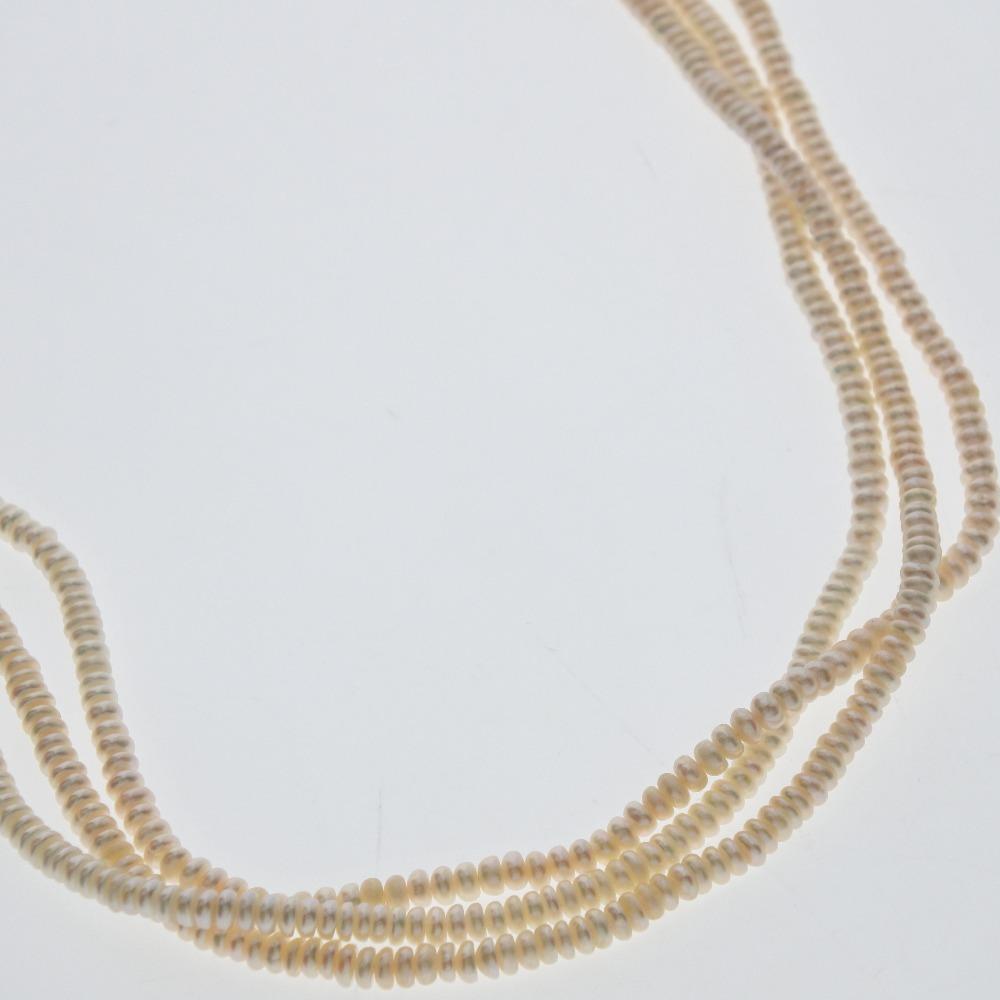 Baby Pearl Necklace Pearl/Silver 55g Women Used