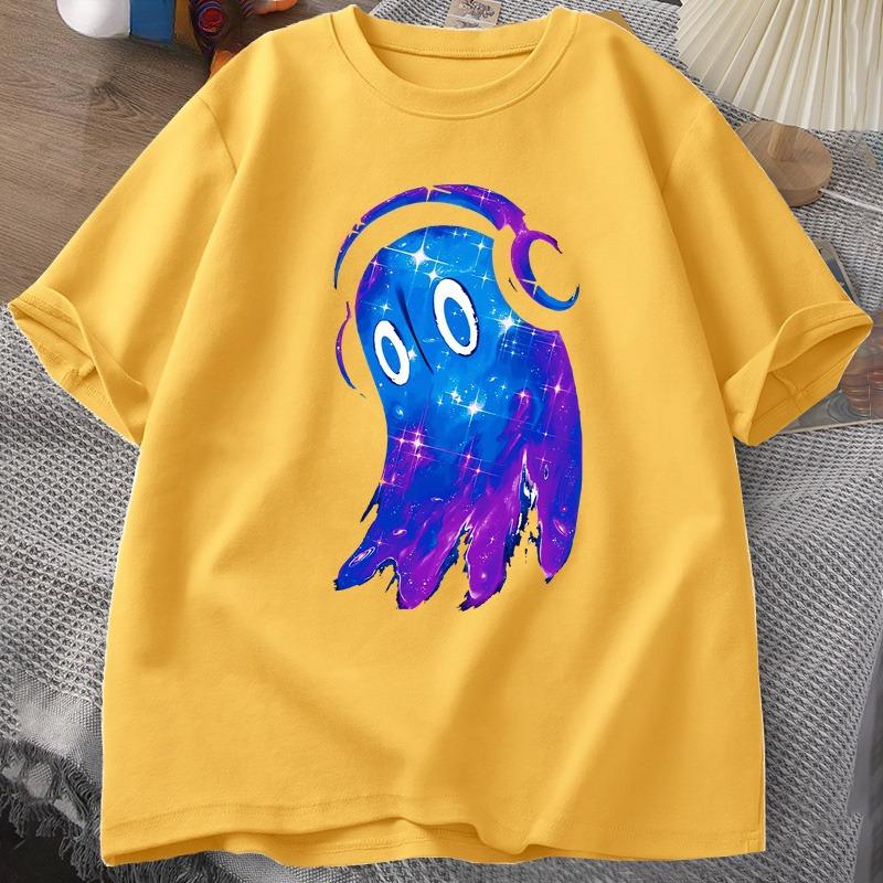 Undertale Napstablook Music Ghost T Shirt Casual Cotton Short Sleeve Unisex Sclothes O Neck Top Summer Graphic T Shirts Oversized
