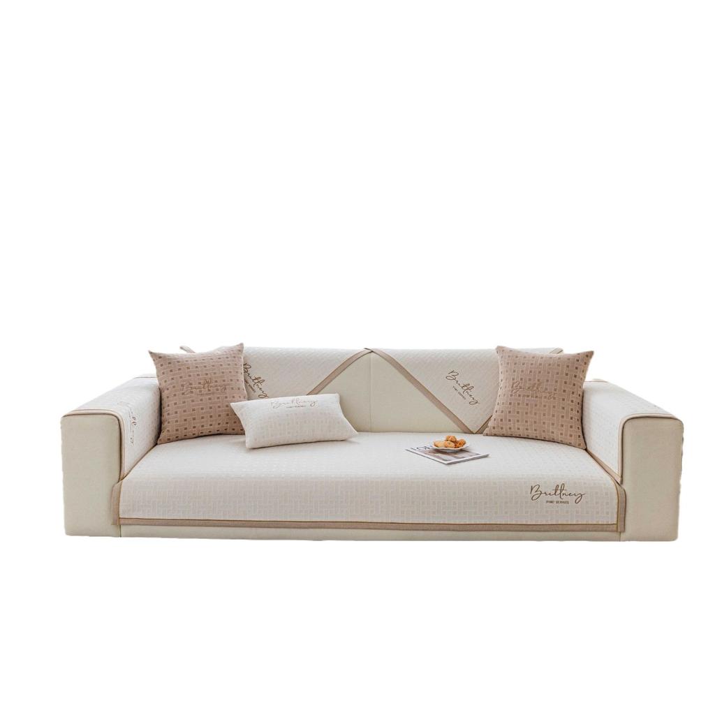 Chenille Sofa Cushion Four Seasons Universal Simple Modern Non-Slip Cushion Leather Sofa Cover Armrest Cover Towel