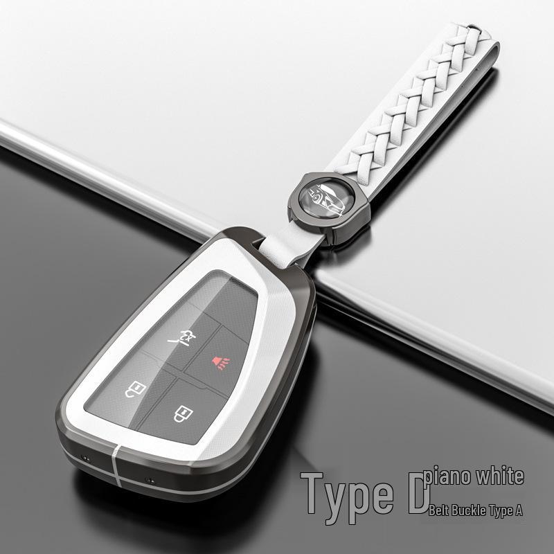 Metal Shell Snap Button Key Case for Buick Envision S and GS 2022 Models