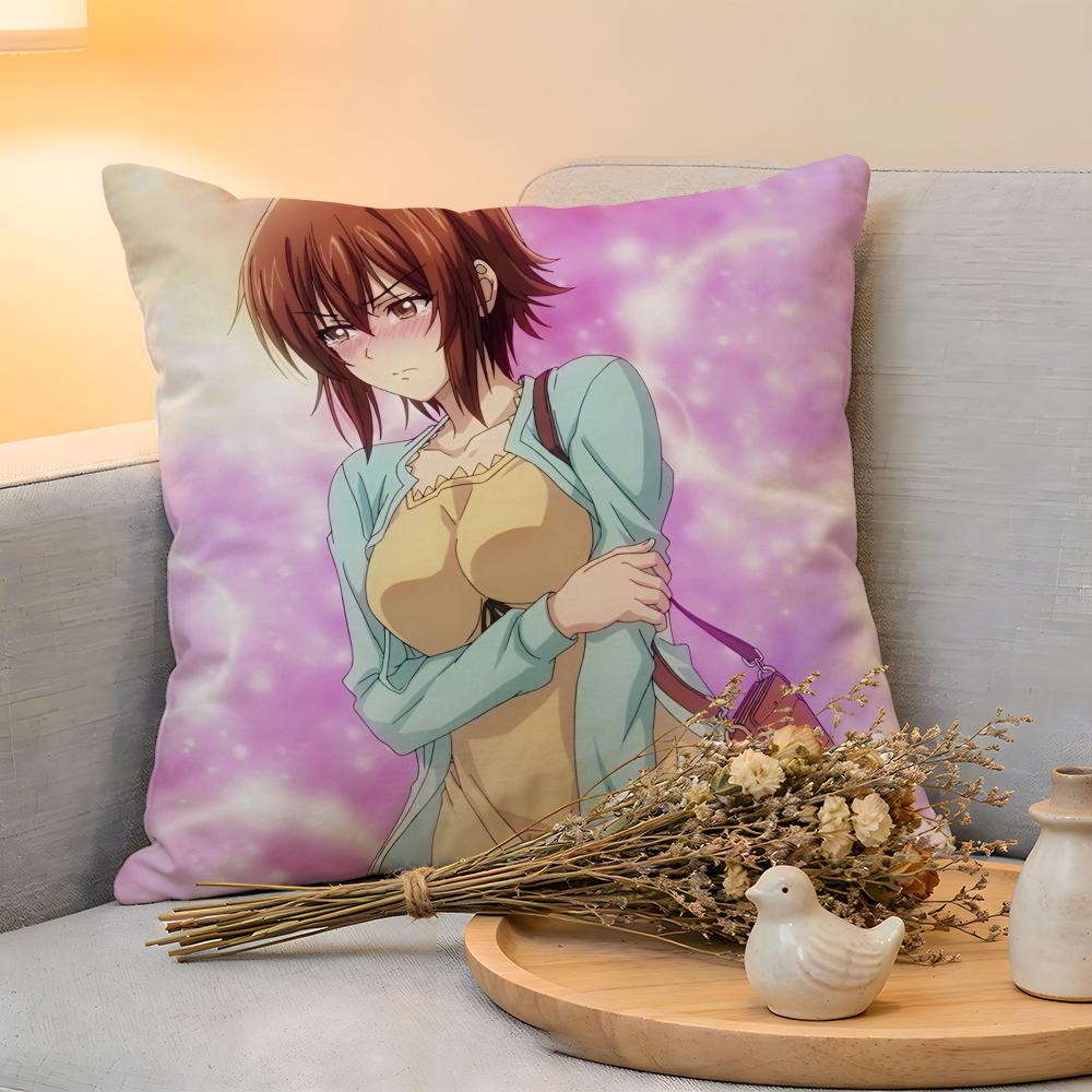 Cushion Cover Linen SkinFriendly Soft Decorative Case for Sofa Home Decor Anime GGrand Blue Dreaming Pillow cover