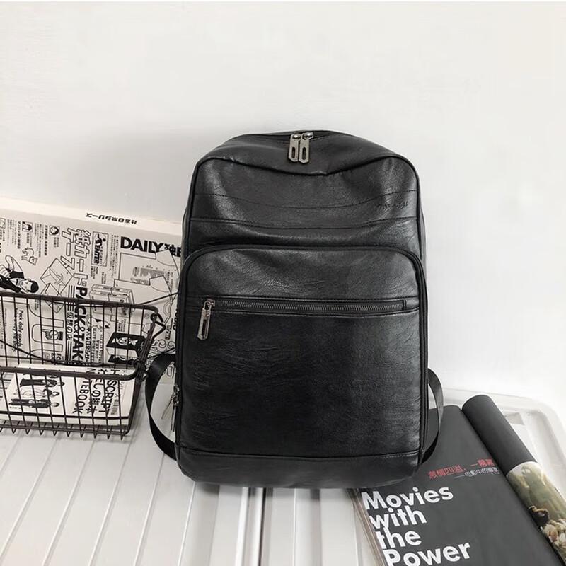 Men s PU Laptop Backpack 1