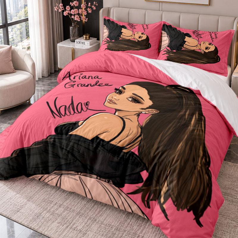 Ariana Grande 3Pcs Bedding Set Duvet Cover With Two Pillowcases For Bedroom Home Decoration