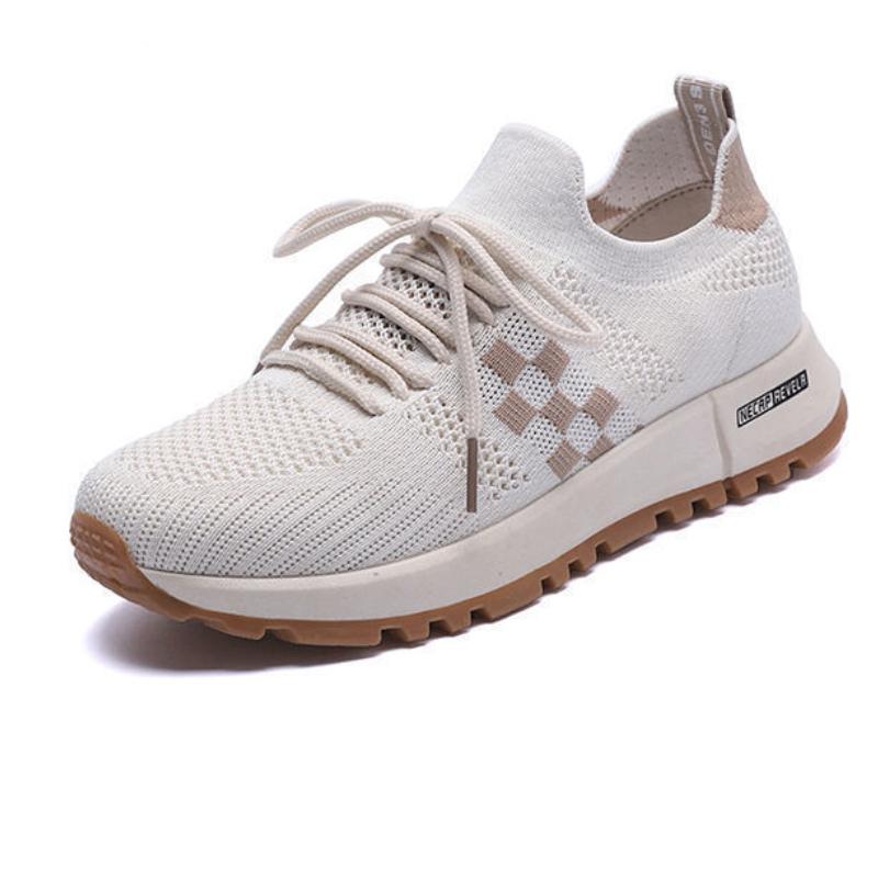 

Модная спортивная женская обувь 2024 года, летняя новая сетчатая мягкая повседневная дышащая одинарная обувь, быстросохнущая ткань, универсальная для повседневного использования 40