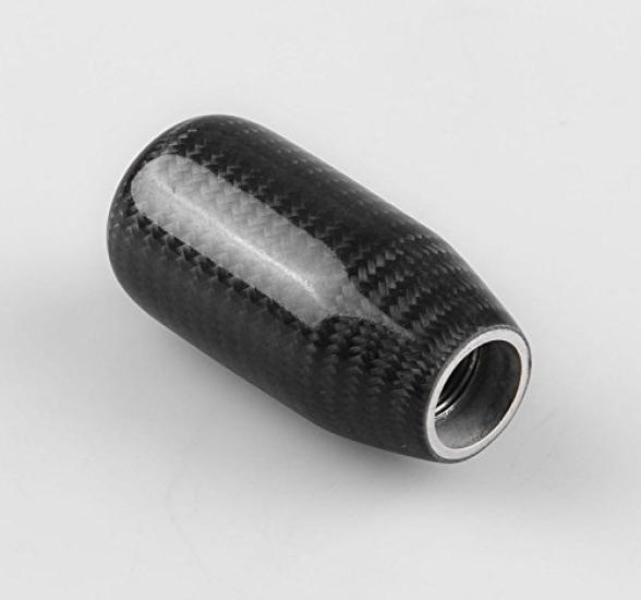 Szmsmy Universal Carbon Fiber Automotive Motorsport Fantasy Manual Stick Shift Gear Stick Shift Head Knob,