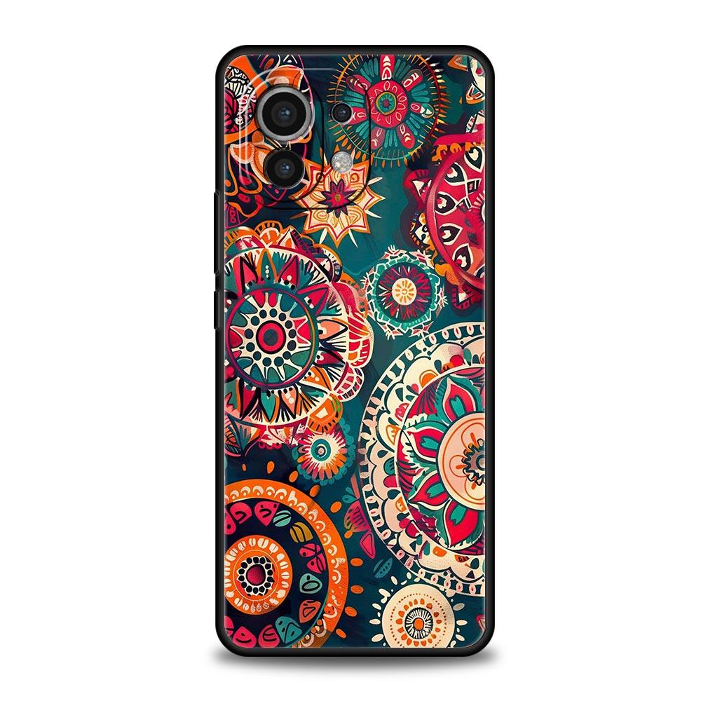 Indian Pattern Mandala Phone Case Cover for Xiaomi Mi 17 15 14 13 12 11 Ultra 15T 14T 13T 12T 11T Pro Lite 5G Soft TPU Shell Bag