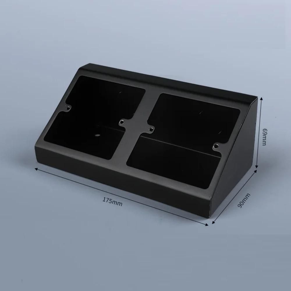 Rustproof Socket Bottom Box Stainless Steel 86 Type Laboratory Socket Box Waterproof Angle Triangle Design
