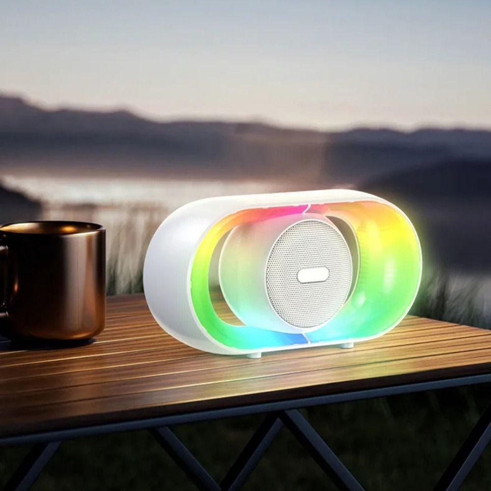 With RGB Lighting RGB Bluetooth Speaker Magnetic Portable Subwoofer  For Smartphones and Tablets