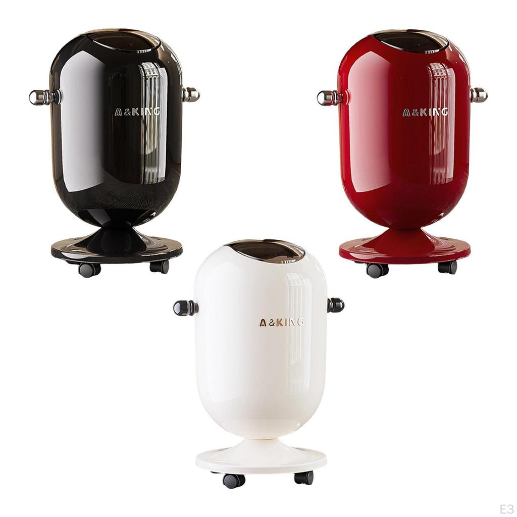 Bidone con Ruote da 15 Litri con Pulsante, Elegante e Versatile, per Camera da Letto Cucina