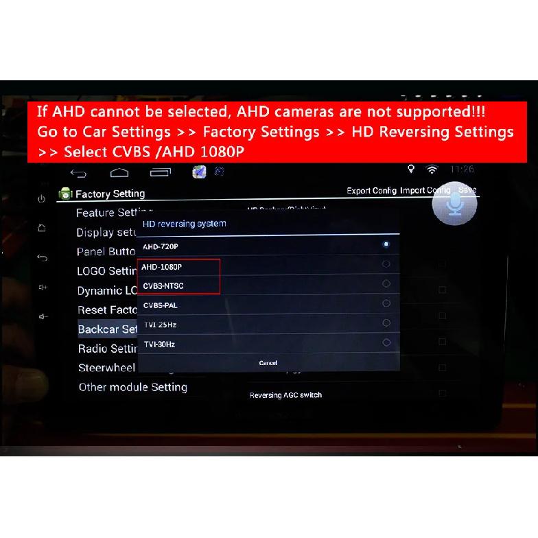 Smartour AHD 1080P Golden Len Car Rear View Camera Night Vision CCD Auto Backup Monitor 180 Degree Reversing Auto Parking Camera