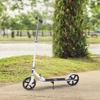 Folding Scooter for Children Ages 7-14, Kids Scooter with 4-Level Height Adjustable Handlebar and Brake, White
