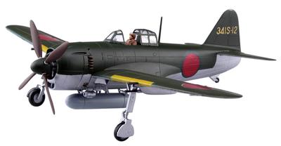 Aoshima Bunka Kyozai Aircraft Series 7 Shiden Type 11 A Plastic Model (AOSHIMA) 1/72 No. N1K1-Ja