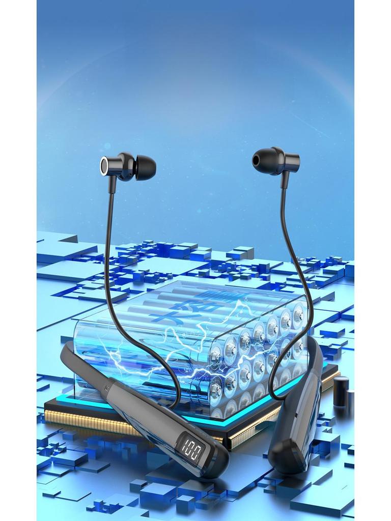 Bluetooth-Headset mit ultralanger Standby-Zeit und Geräuschunterdrückung, ideal für den Sport, zum Umhängen