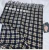 2024 Winter Women's Plaid Scarf: Korean Retro Style, Warm Imitation Cashmere Shawl for Students and Couples