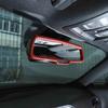 For Dodge Charger 15-23 Red Carbon Inner Rear View Mirror Trim Ring Accessories