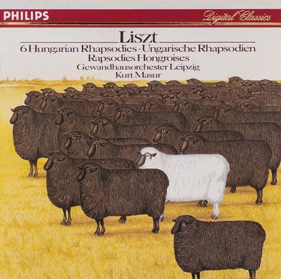 CD LISZT, MASUR; LEIPZIG GEWANDHAUS OR - Liszt: 6 Rhapsodies hongroises 4127242 Philips 1986 Allemagne Classique Occasion