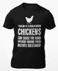 Funny Chicken Crossing The Road Funny Humor Sarcastic T Shirt
