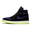 Womens Air Jordan 1 High Zoom 'Halloween' (women's sizes) Black / Court Purple / Lemon Venom / Sail Vintage Basketball Shoes CT0979 001