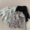 Long Sleeved T-shirt Versatile Korean Base Shirt Girl and Boys Clothing Baby Top