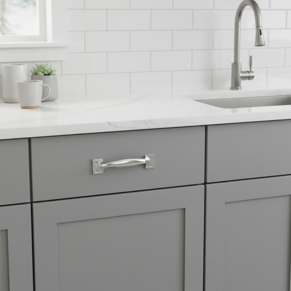 Stainless Steel Cabinet Door Handle Thickened Design For Wardrobe Door Window