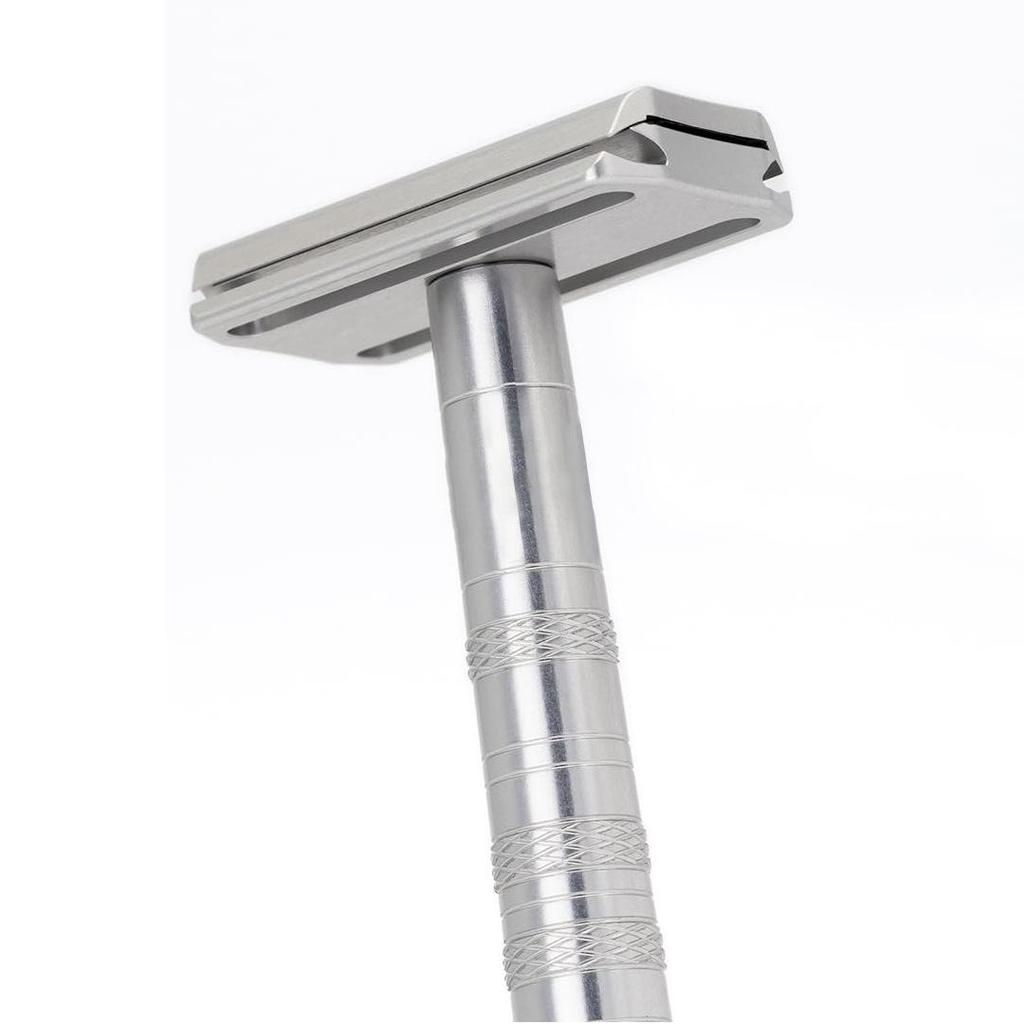Stainless Steel Safety Razor with 5 Blades, 30° Shaving Angle