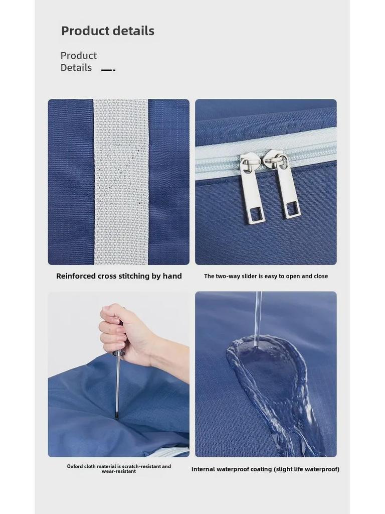 Gesteppte Aufbewahrungstasche aus Oxford-Gewebe: Staubdicht, Feuchtigkeitsbeständig und Extra-Dick für Kleidung & Umzug