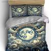Moonlit Lotus Design Set Multiple Sizes Kid's And Adults' Bedroom Exquisite 3PC Bedding Set, Gift