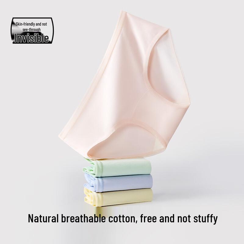 Youkeshu Women's 10A Antibacterial Cotton High-Waist Briefs